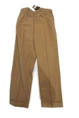 The Kooples Trend Elastic Waist Trousers in Camel size 52 US large (L/XL) flat f
